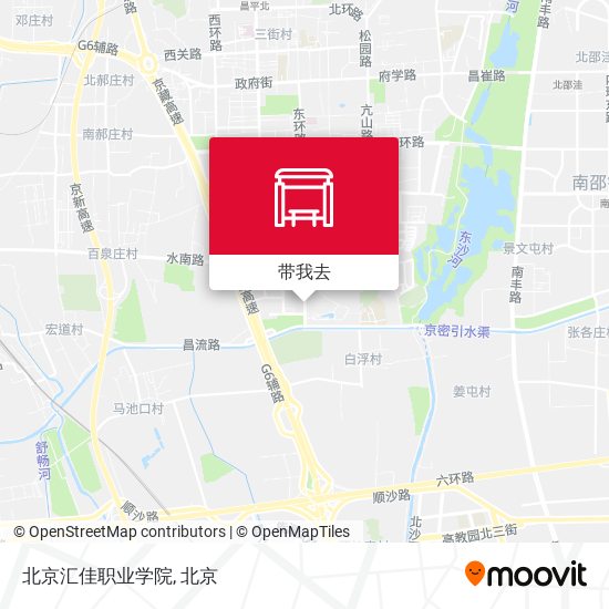 北京汇佳职业学院地图