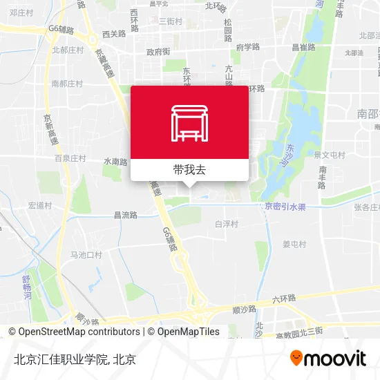 北京汇佳职业学院地图