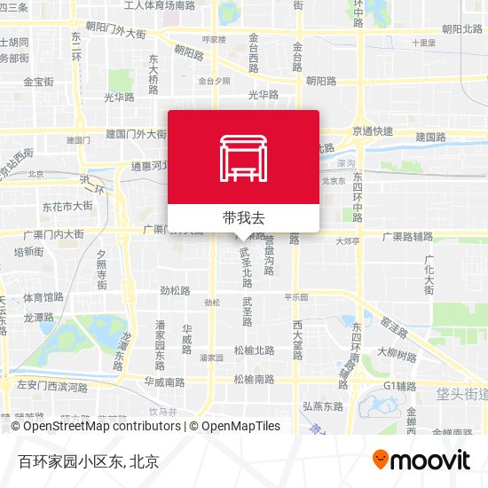 百环家园小区东地图