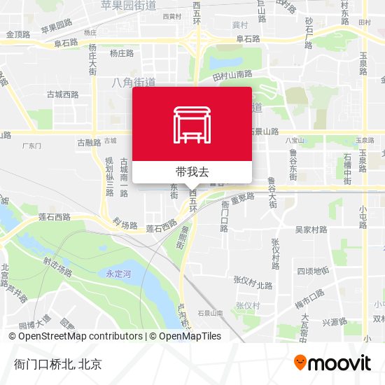 衙门口桥北地图
