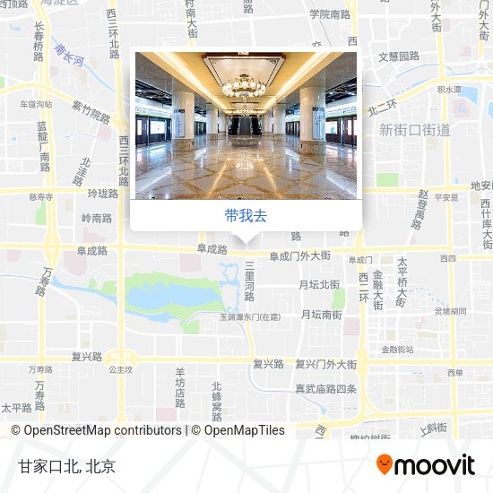 甘家口北地图