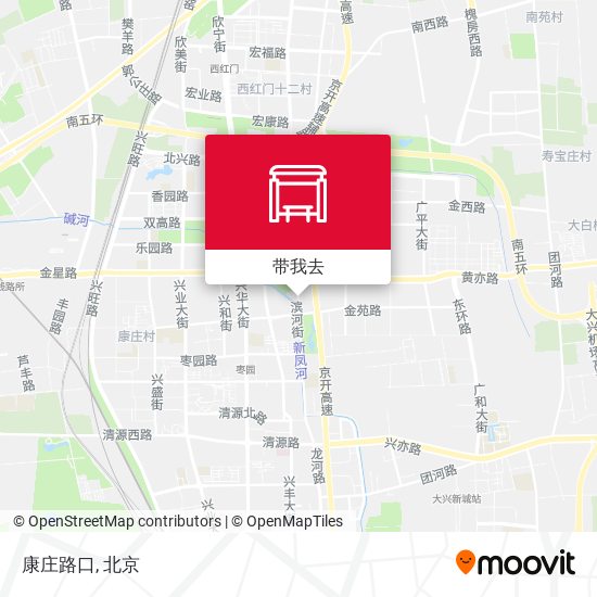康庄路口地图