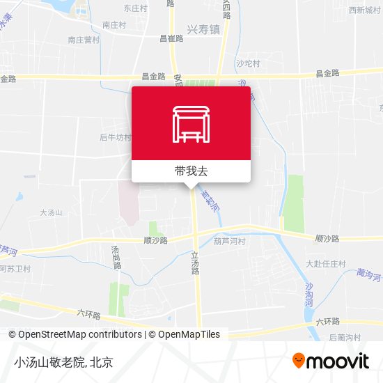 小汤山敬老院地图
