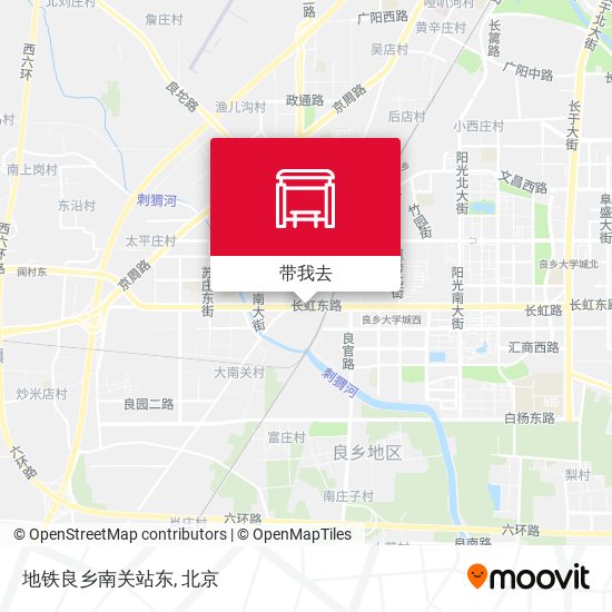 地铁良乡南关站东地图