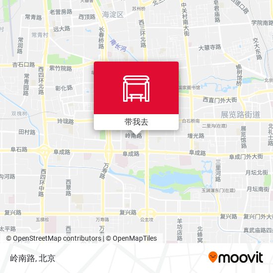 岭南路地图