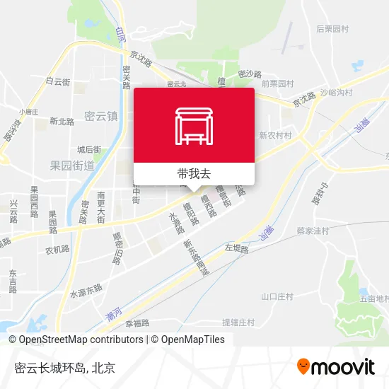 密云长城环岛地图