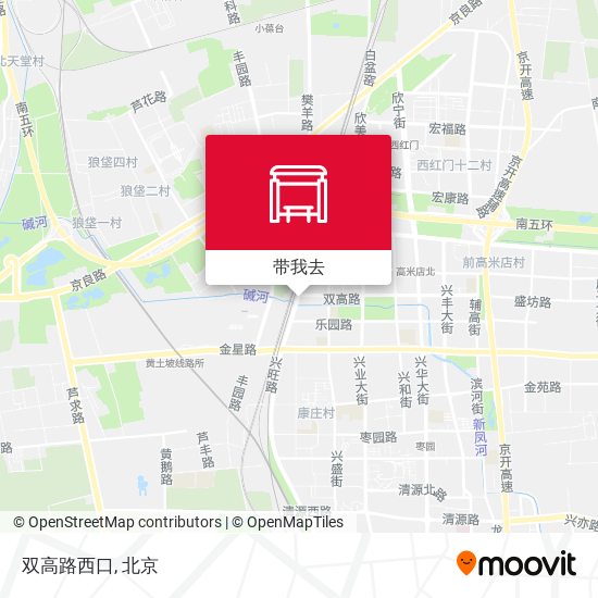 双高路西口地图