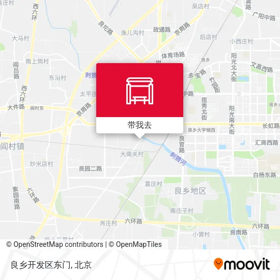 良乡开发区东门地图