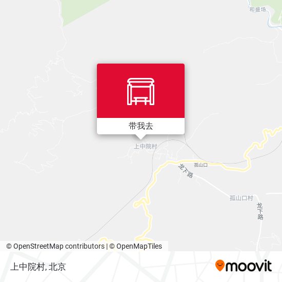 上中院村地图