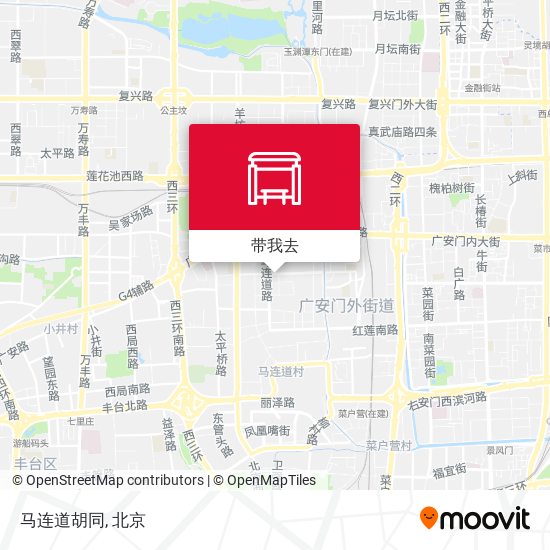 马连道胡同地图