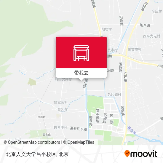 北京人文大学昌平校区地图