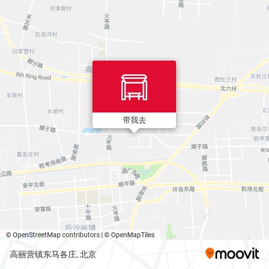 高丽营镇东马各庄地图