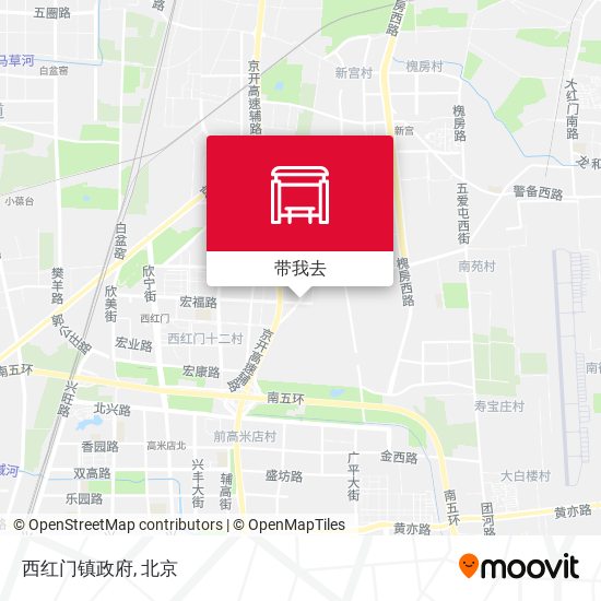 西红门镇政府地图