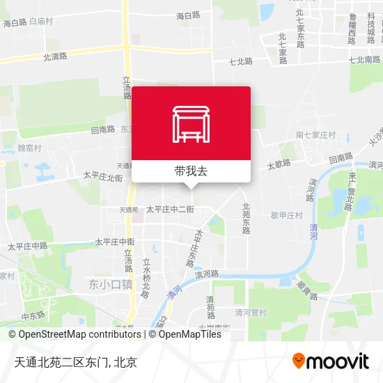 天通北苑二区东门地图