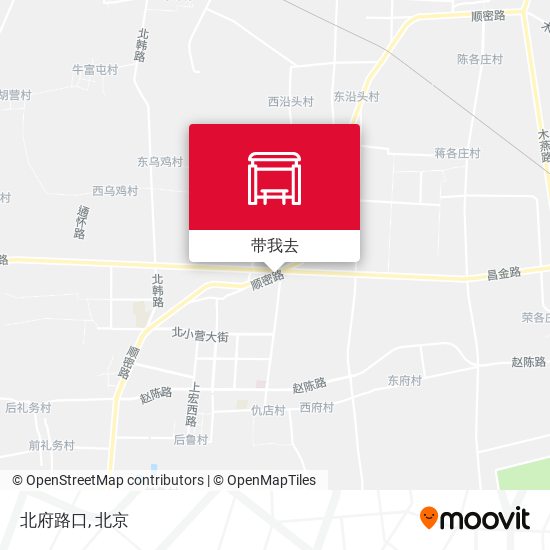 北府路口地图