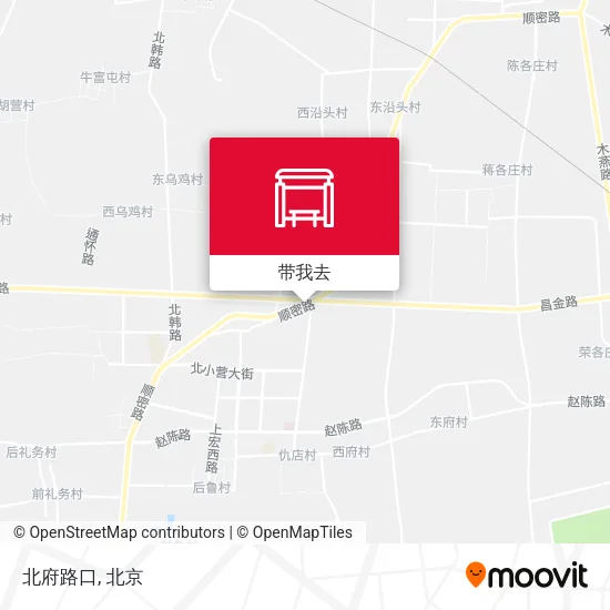 北府路口地图