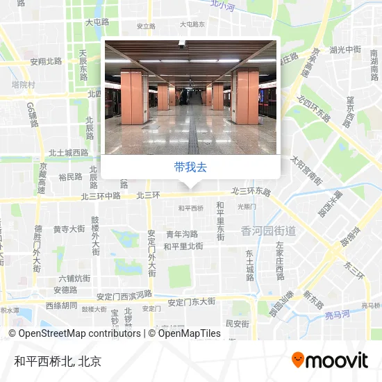 和平西桥北地图