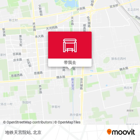 地铁天宫院站地图