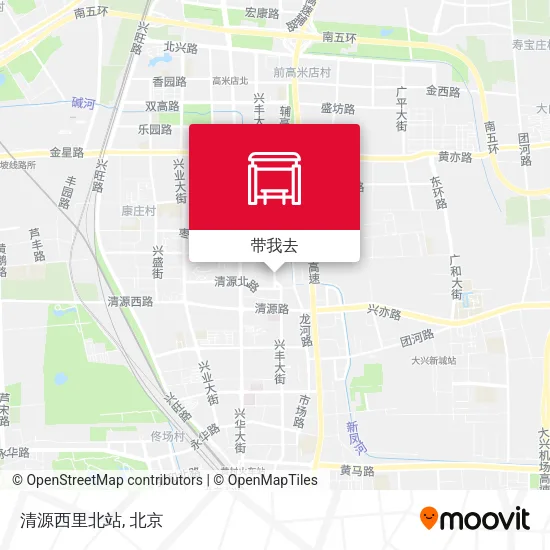 清源西里北站地图