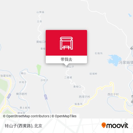 转山子(西黄路)地图