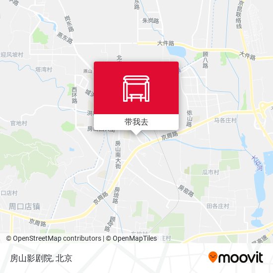 房山影剧院地图