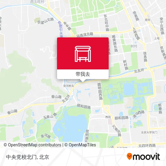 中央党校北门地图