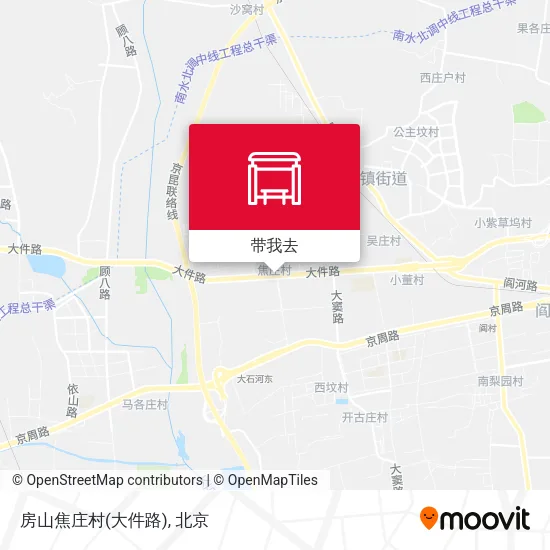 房山焦庄村(大件路)地图