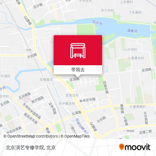 北京演艺专修学院地图