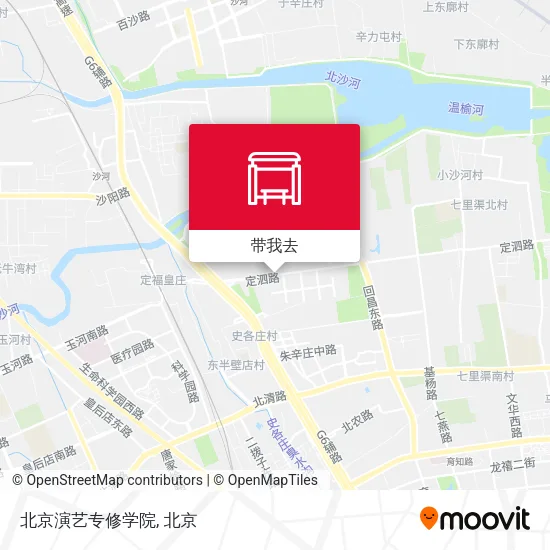 北京演艺专修学院地图