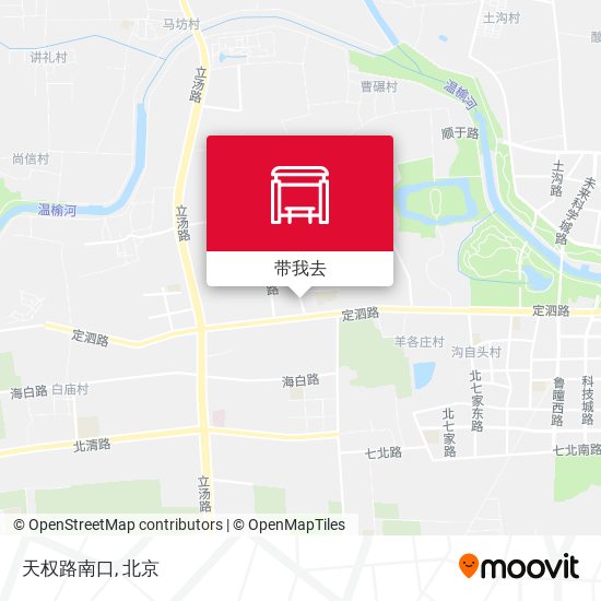 天权路南口地图