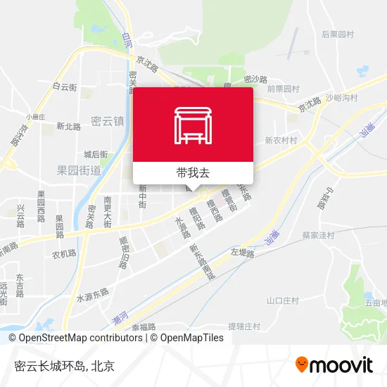密云长城环岛地图