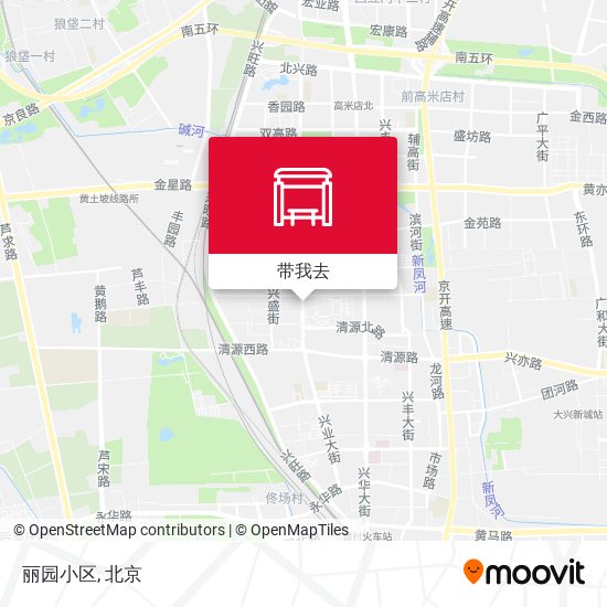 丽园小区地图
