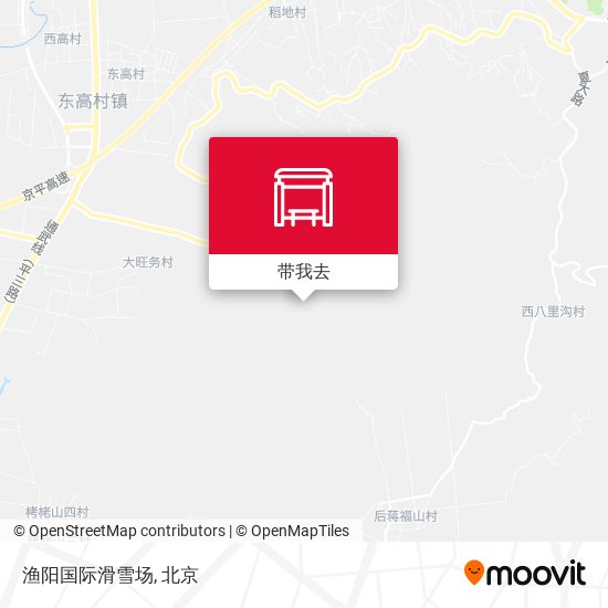 渔阳国际滑雪场地图