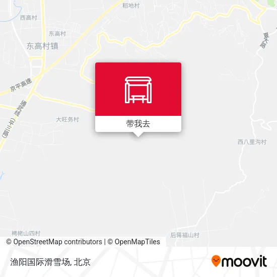 渔阳国际滑雪场地图