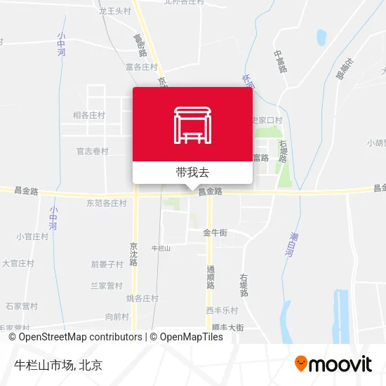 牛栏山市场地图