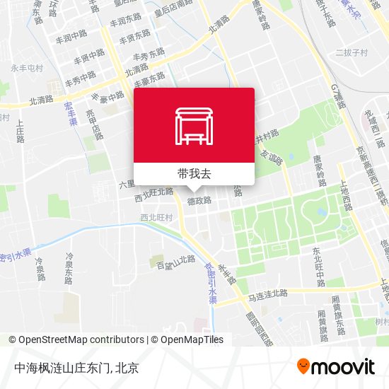 中海枫涟山庄东门地图
