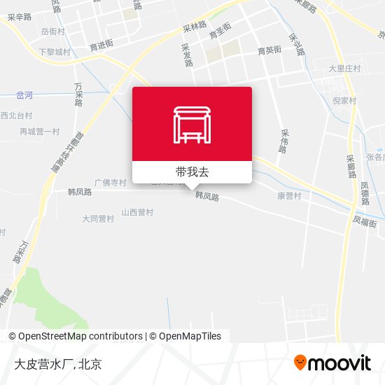 大皮营水厂地图