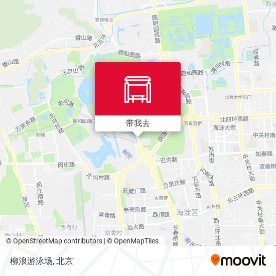 柳浪游泳场地图