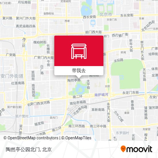 陶然亭公园北门地图