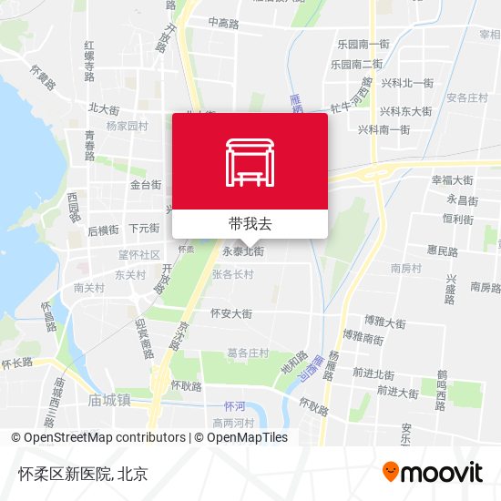 怀柔区新医院地图