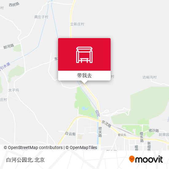白河公园北地图