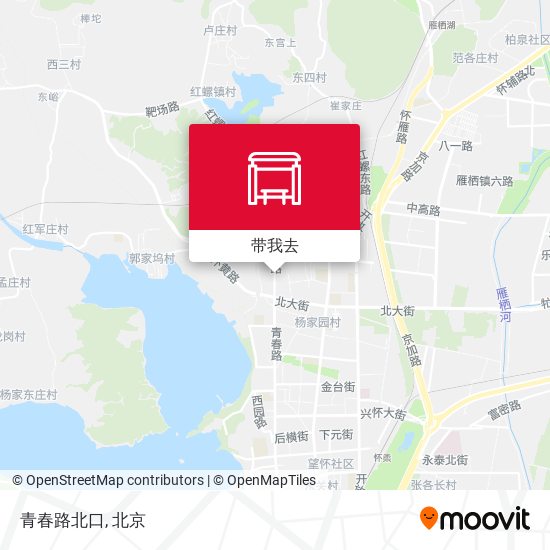 青春路北口地图