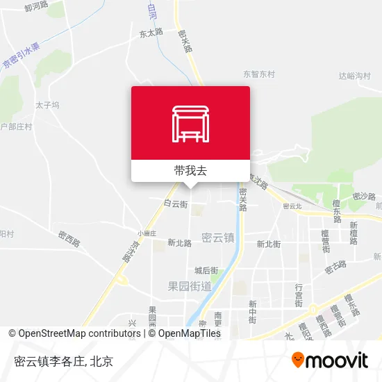 密云镇李各庄地图