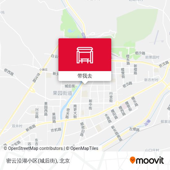 密云沿湖小区(城后街)地图