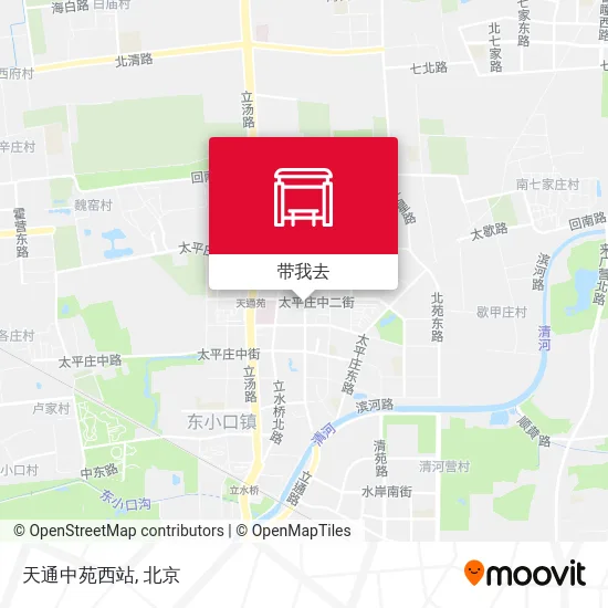 天通中苑西站地图
