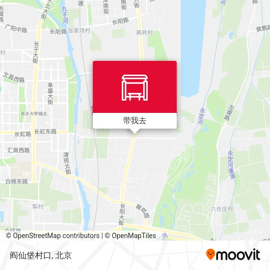 阎仙垡村口地图