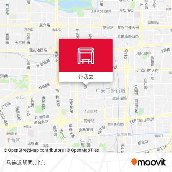 马连道胡同地图