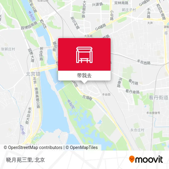 晓月苑三里地图