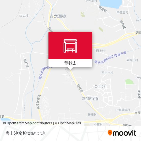 房山沙窝检查站地图