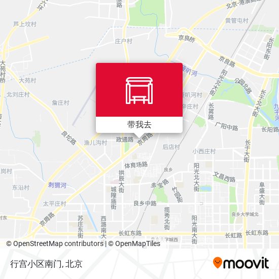 行宫小区南门地图